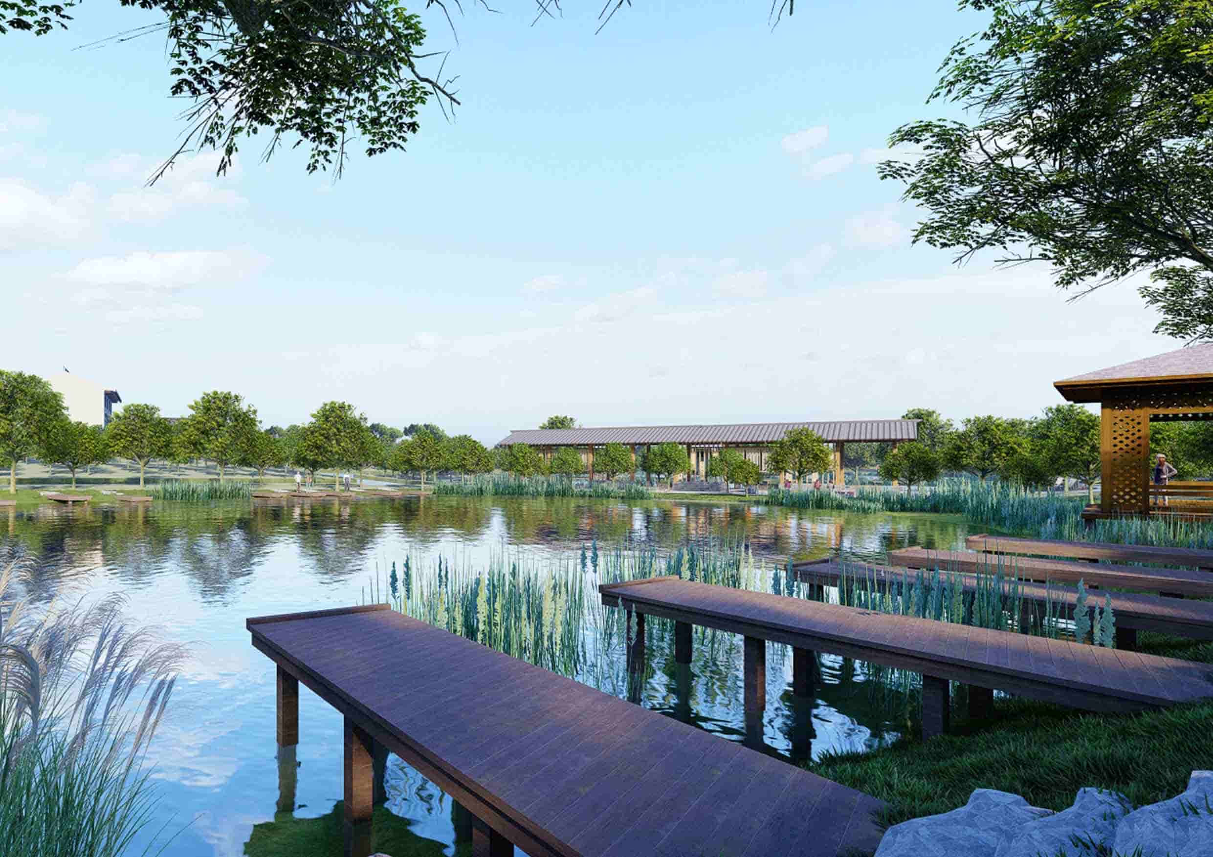 栖枫景观现代风格效果图